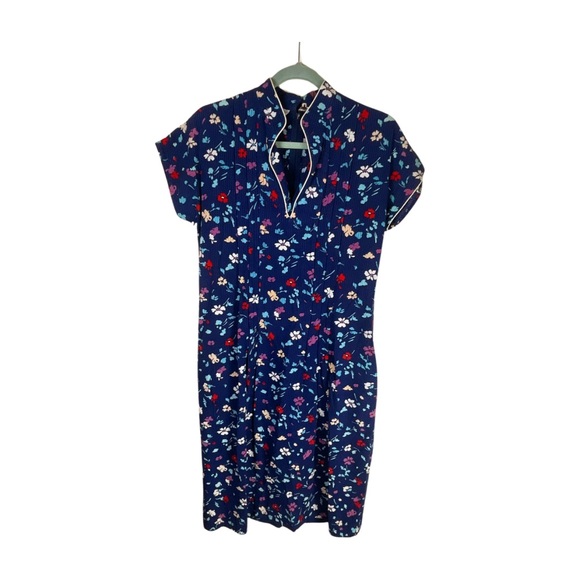 Vintage Retro Floral Shift Dress - Tanner of NC Size 12 - Picture 2 of 13